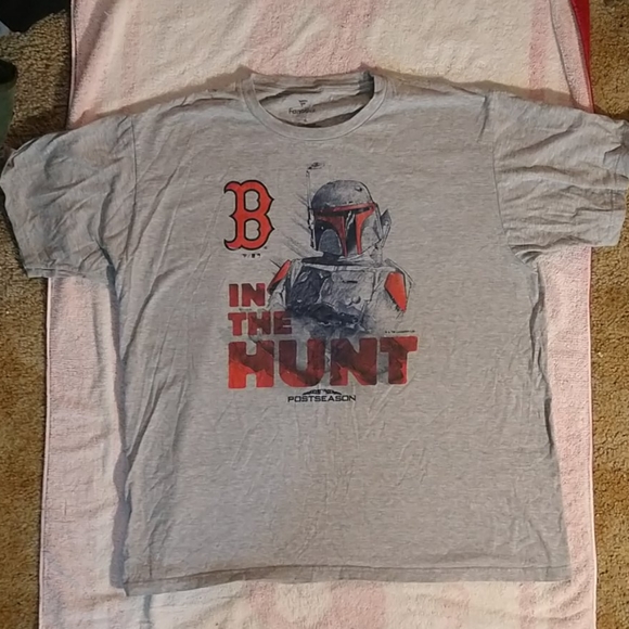 COPY - Boba Fett Star Wars Boston Red Sox tshirt - Picture 1 of 4